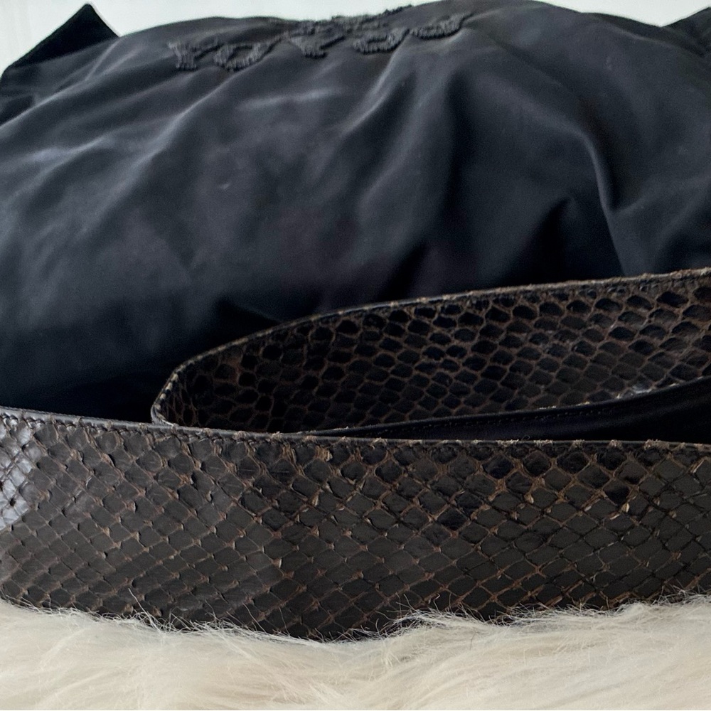 Prada Black Nylon Shoulder/Messenger Bag With Sna… - image 6